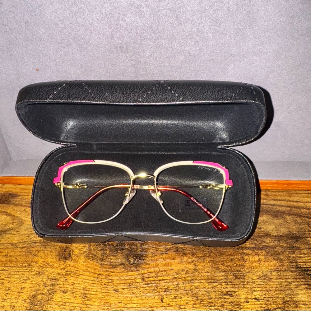 Stylish Pink and Gold Glasses